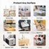 SPLENDEFUL 14x63 Inch Rectangle Clear PVC Dining Coffee Desk Cover Protector Office Desk Blotter Mat Crytal Plastic
