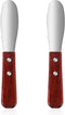 Ouligay 2 Pcs Butter Knife Spreader, Cheese Spreader Knife, Stainless Steel Straight Edge