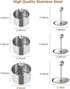 Set of 3 Round Stainless Steel Cake Rings, Mousse Cake Ring Mold with Press Set
