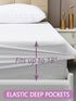 18 Inch Twin XL Mattress Protector for College Dorm Rooms, Waterproof Hospital Bed Sheet Cover Fitted Single Extra Long