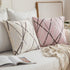 MIULEE Pack of 2 Decorative Throw Pillow Covers, Cute Woven Textured Chenille, 18 x 18 Inch, Beige