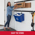 Rubbermaid Garage FastTrack Wall Mounted Recycling Holder, Recycled Cardboard System Holds up to 20 Pounds, Satin Nickel