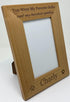 Custom Dog Memorial Photo Frame - You Were My Favorite Hello and My Hardest Goodbye - Engraved Genuine Wood, 4x6-inch