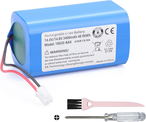 3200mAh RVBAT850 Battery Replacement for Shark Ion R75, RV761, RV850C, RV1000S, RV851WV, RV871, RV1100VL, RV101AE