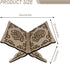LNQ LUNIQI Wooden Book Stand Foldable Quran Bible Book Holder Muslim Reading Bookshelf Magazine Cookbook Display Holder