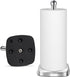 DAWNER Paper Towel Holder Countertop with Weighted Suction Cup Base, Stainless Steel Freestanding Stand for Kitchen