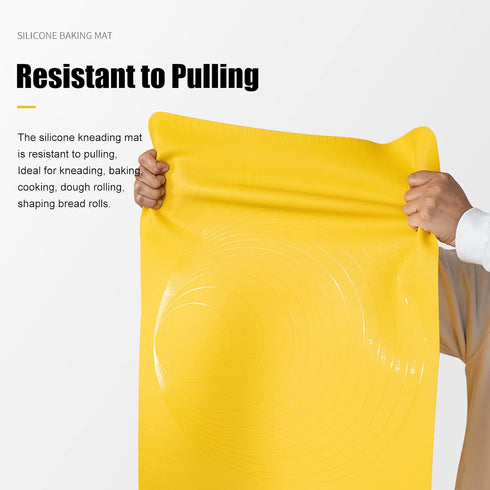 Extra Large Kitchen Silicone Pad, 23.6''x15.7'' Macaron Baking Mat, Thick Heat Resistant Non-Slip