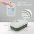 AIDIMMING Silicone Enhanced Leak Proof Travel Soap Case, Vented Shampoo Bar Holder, Large Bar Soap Box with Lid