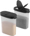 SIGNORA WARE Spice Jars with Lids, 8 oz Refillable Airtight Spice/Seasoning Containers Set, 2 in 1 Pour/Sift Shaker