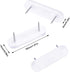 Jetec Plastic Head Double Pins for Bed Skirt Holding, 30 Pieces White Furniture Chair Leg Brooch Glide Nails