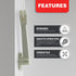 Amazing Drapery Hardware Spring Loaded Cord Tensioner for Cord Loops - Ivory, Wall or Floor Mount - 1 Pack by Amazing Drapery Hardware