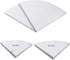 SISI 11 Inch Set 2 of Corner Wall Mounted Floating Shelf White,for Kitchen Room ,Living Room,Bathroom and Any Wall
