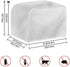 Lemon Flower Toaster Dust Cover Bread Maker Machine Cover, Dustproof Bakeware Protector with Top Hook, 2 Slice Toaster Appliance Cloth Cover, Yellow