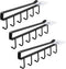Art Secret 3pcs Mug Holder Under Cabinet, Fit for 1 Inch Thickness Shelf or Less, Black.
