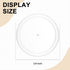 36 Tessco for you Pieces Yogurt Container Lids Clear Plastic Jar Lids Not Included Jar Replacement Compatible with Oui