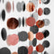Decor365 Rose Gold Black Circle Garland, Party Decoration Hanging Dots for Birthday, Wedding, Anniversary Supplies