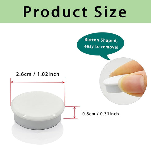 Fridge Magnets, 80pcs Strong Small Refrigerator Magnets for Whiteboard, Heavy Duty Mini Round Magnets for Kitchen Office