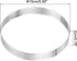 uxcell 2pcs Stainless Steel Cake Rings for Baking, Perforated Cake Mousse Ring Kitchen Baking Heat-Resistant 5.9" Diameter, 0.8" Height,for Cake Dessert, Silver