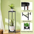 CEFZUM 2 24" Plant Stand Indoor Outdoor, Tier Tall Black Flower Pot Plant Stands, Heavy Duty Metal Plants Shelf