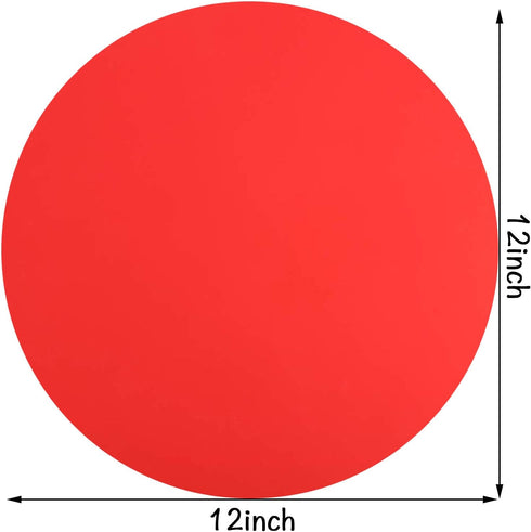 ONE250 12" Silicone Microwave Multi-Mat, Non-Stick Heat Resistant Oven Mat - 2 Pack (Red)