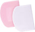 LUTER 2 Pieces 12 x 9.5 cm Pastry Horn, Plastic Dough Scraper for Kitchen, Pastry, Pancakes (Pink, White)