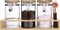 Matifaner Glass Coffee Storage Containers with Bamboo Shelf,Ground Coffee Holder Jars,Airtight Glass Countertop