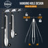 Kitchen Tongs Set of 2, 9" and 12" Heat Resistant Stainless Steel Metal Tongs for Cooking, Salad, BBQ
