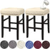 HFCNMY Stool Covers Rectangle, Stretch Waterproof PU Rectangle Bar Stool Covers Vanity Stool