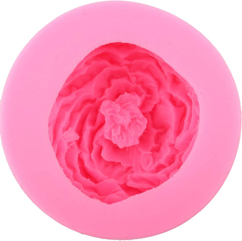 Mujiang Peony Silicone Mold Flower Candy Molds for Chocolate Sugar Craft Fondant Soap Candle Wax Cake Decorating (Set