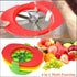 Fruit Cutter Slicer - 4 in 1 Apple Slicer with Vegetable Peeler & Cleaning Brush, Stainless Steel Heavy Duty Cutter for