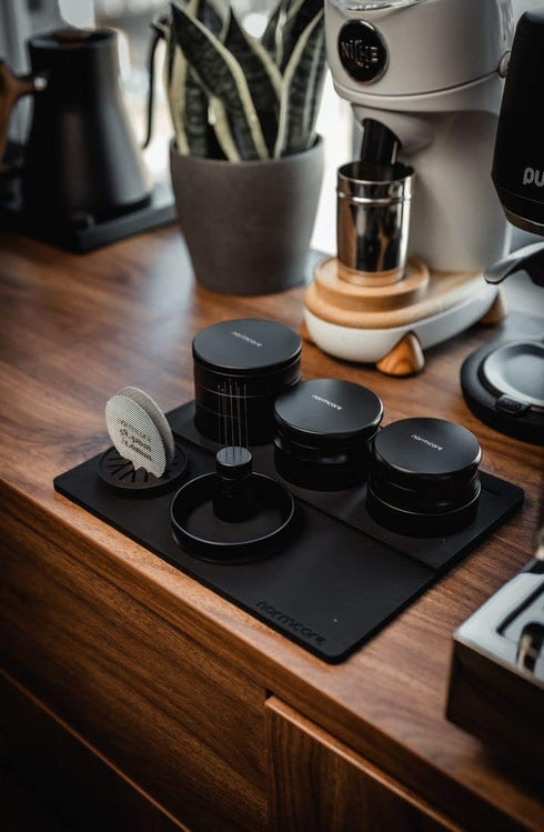 Normcore Espresso Tamping Station, Coffee Tamper Mat, Food Grade Non-Slip Silicone, 9.5 Inch x 7.5 Inch