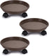 Fasmov 3 Pcs Plant Pallet Caddy Plant Stand Round Flower Pot Mover,