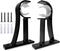 KOLAKO Curtain Rod Brackets, Heavy Duty Black Holders Hook Hangers for Wall Drapery Rod Bracket Support 1 Inch Rods