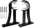 KOLAKO Curtain Rod Brackets, Heavy Duty Black Holders Hook Hangers for Wall Drapery Rod Bracket Support 1 Inch Rods