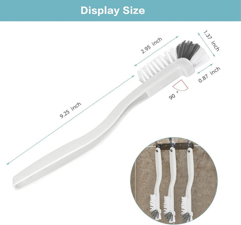 8 Pcs Dish Brush Bottle Bathroom Scrub Brushes, Kitchen Cleaning Brush for Right Angle Sink Household Pot Pan Edge