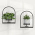 Window Plant Shelves Indoor, 2 Pack Metal Wall Mounted Plant Holder, Minimalist