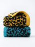 KINGSHORE 3 Set 1 1 1 100% Piece Premium Bath Towel (Leopard), Bath Towel Hand Towel Washcloth, Quick-Drying