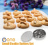 ofone Small Cookie Cutters, Geometric Shapes Set, 24 Mini Fondant Cutters, Stainless Steel Biscuit Molds