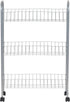 Household Essentials Slim Storage Cart, 3 Shelf Storage Cart with Wheels, Perfect