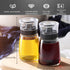 TINMIX Leak-proof Oil Dispenser Bottle: 160 ml/5.4 oz Glass Olive Oil and Vinegar Cruet for Outdoor Camping, Well