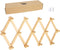 AMAPON Accordion Style Expandable Wall Wooden Coat Rack 13 Hooks for Hats, Jackets, Coffee Mug, Purses