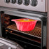 2 PCS Non-stick Fluted Silicone Cake Pans, 8.7 Inch with Sturdy Handle, Perfect Bakeware for Cake, Jello, Gelatin,