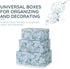 Soul & Lane Decorative Cardboard Storage Boxes - Springtime Joy Set of 3 Floral Nesting Boxes with Lids for Keepsakes