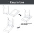 WANDIC Acrylic Plate Stands, 10 Pcs Mini Clear Plastic Display Holders Adjustable Easels for Flat Plates, Photos, Place