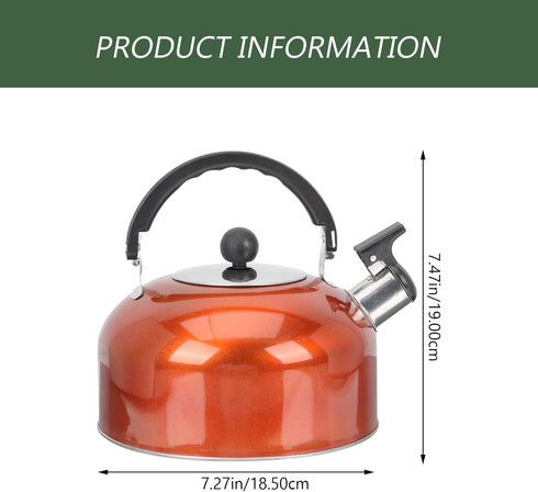 Honk Kettle Whistle Kettle Household Teakettle Stainless Steel Teakettle Household Water Pot Portable Teakettle Whistling Tea Kettle Sounding Kettle Kitchen Gadget Kitchen Kettle by Kisangel