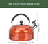 Honk Kettle Whistle Kettle Household Teakettle Stainless Steel Teakettle Household Water Pot Portable Teakettle Whistling Tea Kettle Sounding Kettle Kitchen Gadget Kitchen Kettle by Kisangel