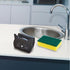 KAIGOBOX Countertop 2PCS Sponge Holder for Ceramic Sponge Caddy Cat Shape Cute Scrub Brush Dish Wand Holder for Kitchen