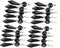 Sun Cling Replacement Chandelier Icicle Crystal Prisms,Pack of 20 (38mm, Black)