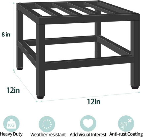 2 Lilybud--lily Plant Stand Indoor Outdoor, Pcs Heavy Duty Plant Stands Metal Pedestal Stand for Indoor Outdoor