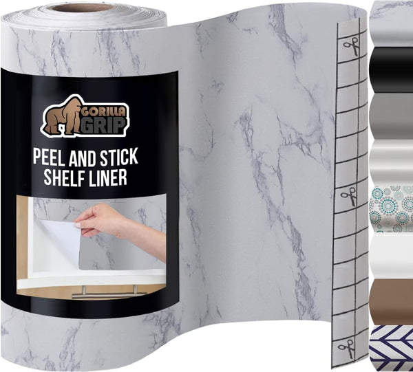 GORILLA GRIP Peel and Stick Paper, Removable Cover for Books, Shelves, Countertops,